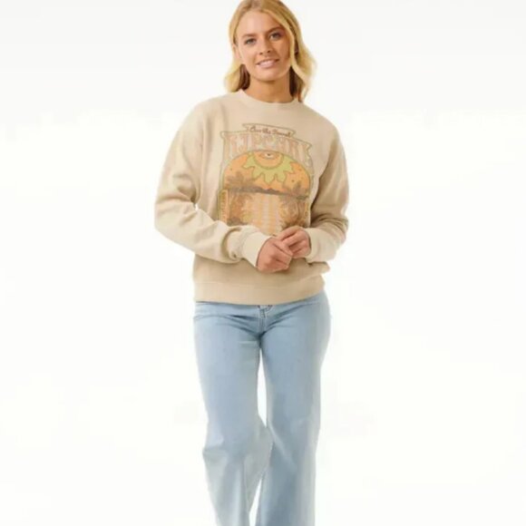 Rip Curl  WOMEN'S SLOW DOWN RELAXED CREW NWT - Picture 3 of 6